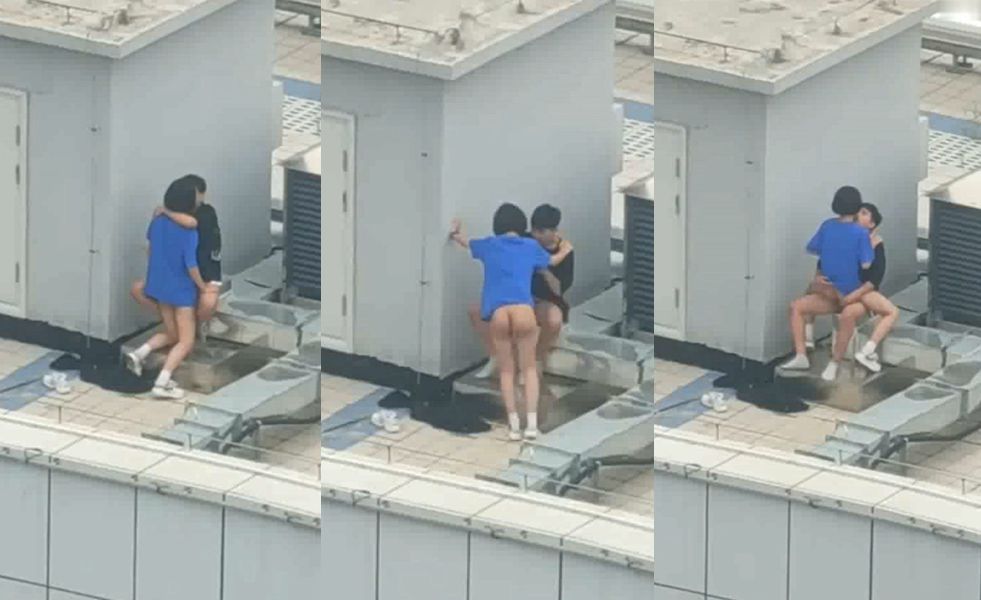 고등학생 옥상 섹스 몰래카메라